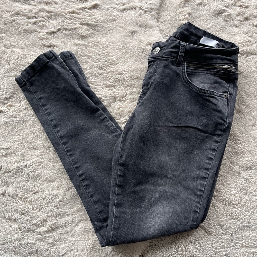 Anine Bing Skinny Low Rise Jeans